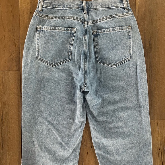 PacSun High Rise Straight Leg Jeans Raw Hem Button Fly Light Wash Size 27 - Picture 10 of 12